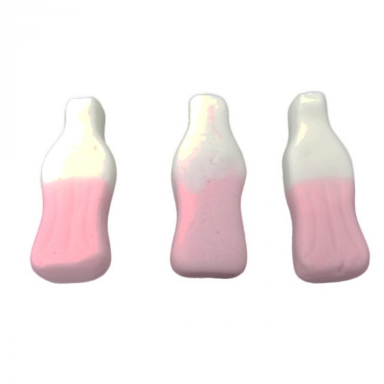 Fruchtgummi Milchshake Flaschen weiche weiß rosa Bottles 300g