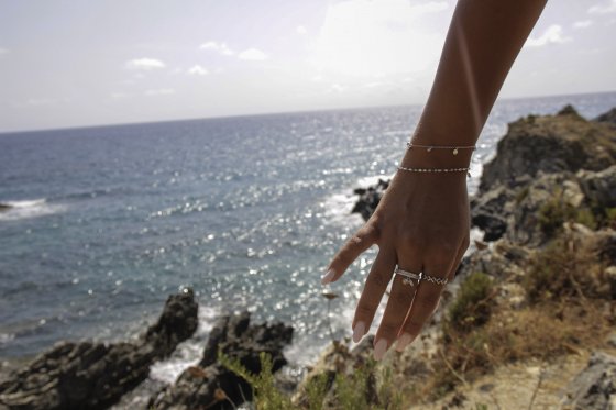 Armband 925/- Sterling Silber rhodiniert Flachpanzer Kette gedreht 