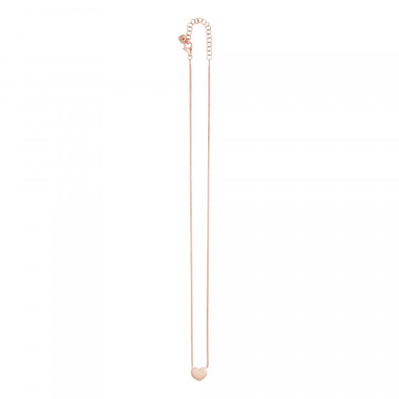 Collier 925/- Sterling Silber rotvergoldet Herz 