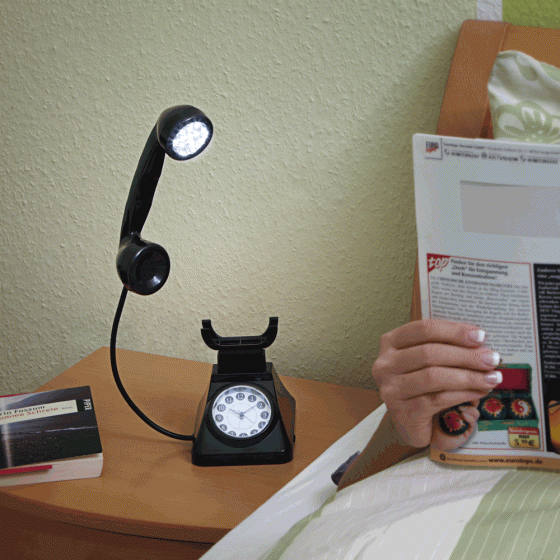 Wecker mit integrierter LED-Lampe 