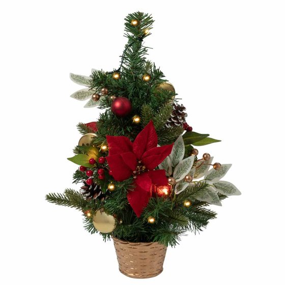 Dekorierter Weihnachtsbaum mit LED 