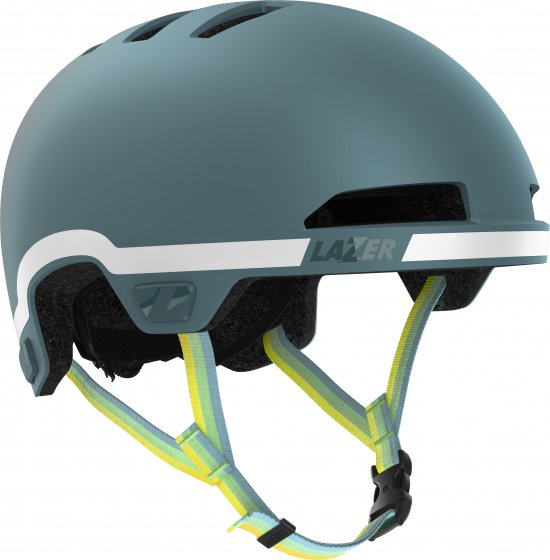 Kinder-Fahrradhelm Maze Jr KinetiCore GoFluo Edition, Matte Khaki 