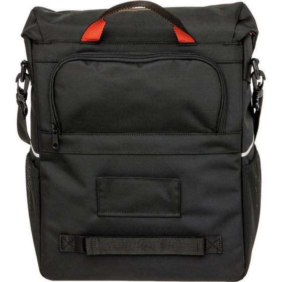 Fahrrad-Gepäckträgertasche Vigo Single, schwarz-orange 