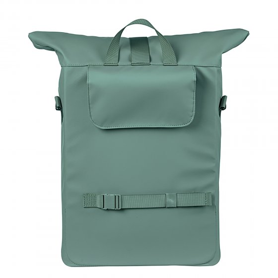 Fahrrad-Umhängetasche Brooklyn MIK Hooks,silbergrün 