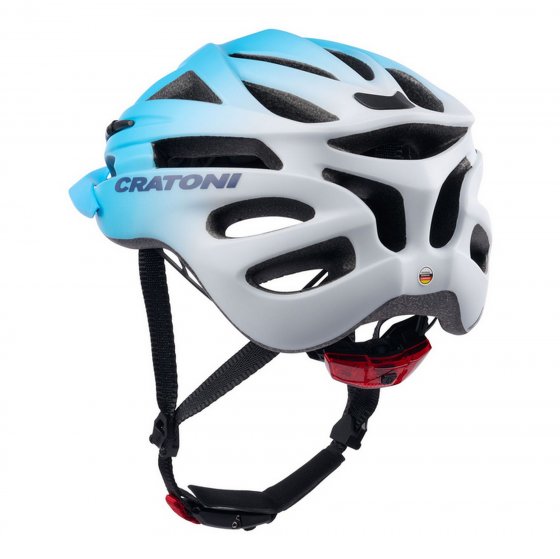 Kinder-Fahrradhelm Pacer Jr, blau-weiß 