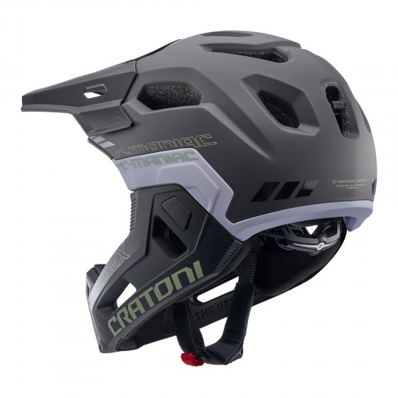 MTB-Fahrradhelm C-Maniac 2.0 MX, schwarz-grau 