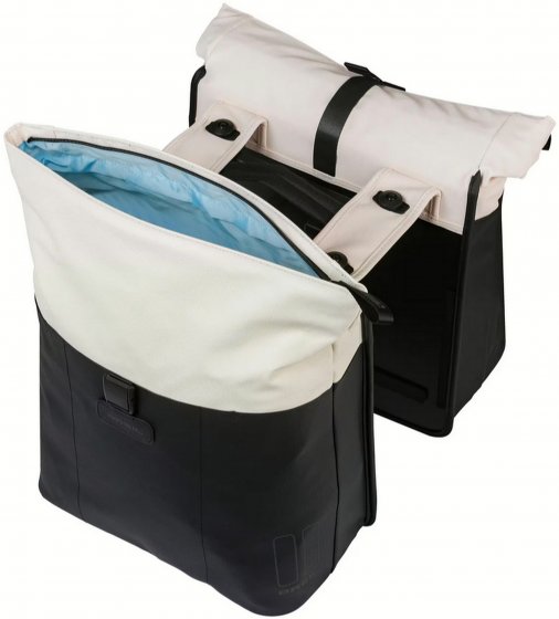 Fahrrad-Doppeltasche  "Vive MIK 2.0", schwarz / cremefarben 