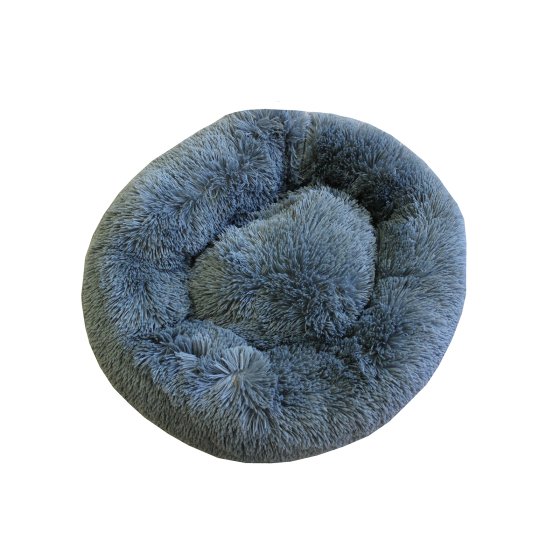 Hundebett flauschig 60cm Grau 