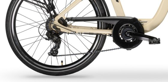 Elektro-Citybike NEW RHEA  26 Zoll, creme 