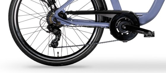 Elektro-Citybike NEW RHEA  26 Zoll, blau 
