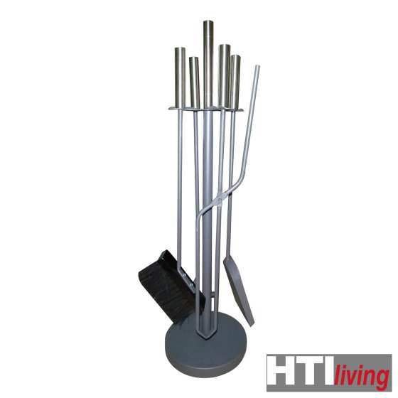Kaminbesteck aus Metall 5-teiliges Set 