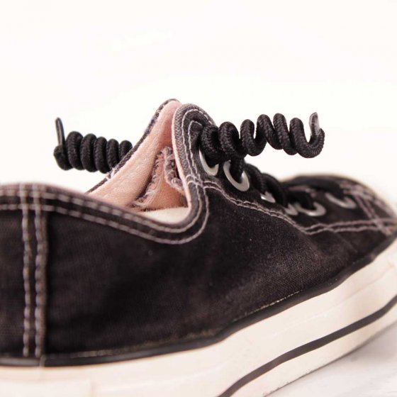 Selbstschließende Schuhbänder (schwarz) 