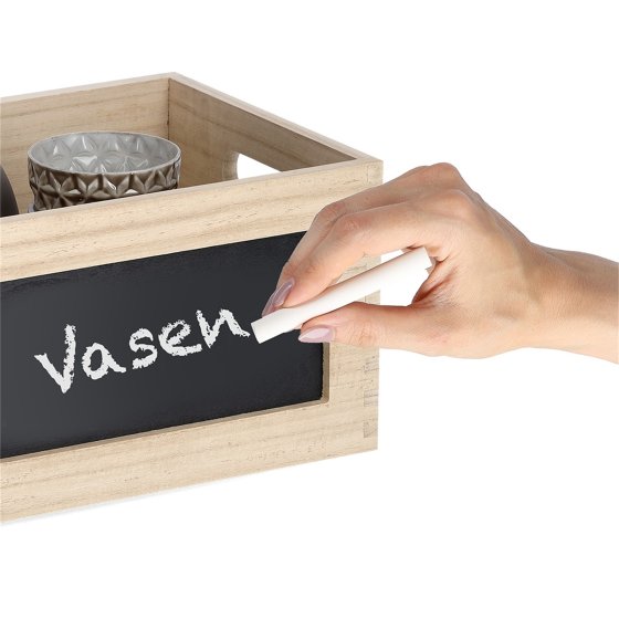 Allzweckkiste mit Tafel Holz 