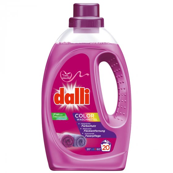 Dalli Color Waschmittel mit der Leuchtkraft Formel 20WL 1100ml 