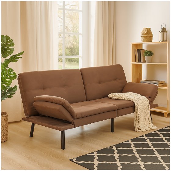 Schlafsofa Braun Kato 