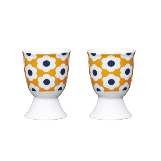 Eierbecher Porzellan 2er-Set Retro Flowers 