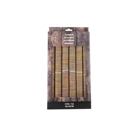 Tischset 6er Set Platzset aus Polyester 
