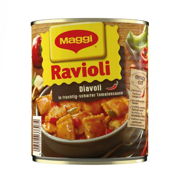 Maggi Ravioli Diavoli in fruchtig scharfer Tomatensauce 800g 