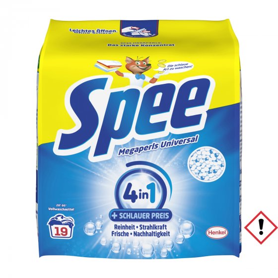 Spee Megaperls Waschmittel Parfümtechnologie 19 WL 4in1 1140g 5er Pack 