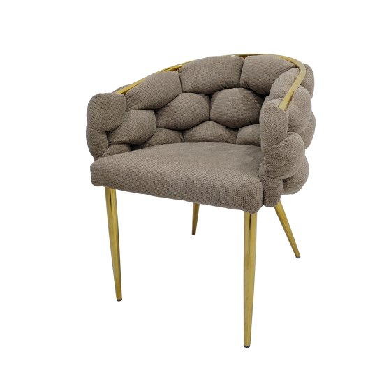 Stuhl Alsen Gold Braun 