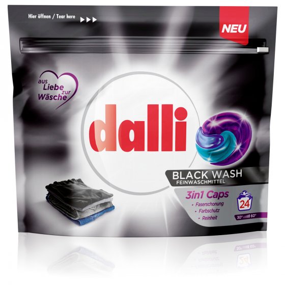 Dalli Black Wash 3in1 Caps 24WL 