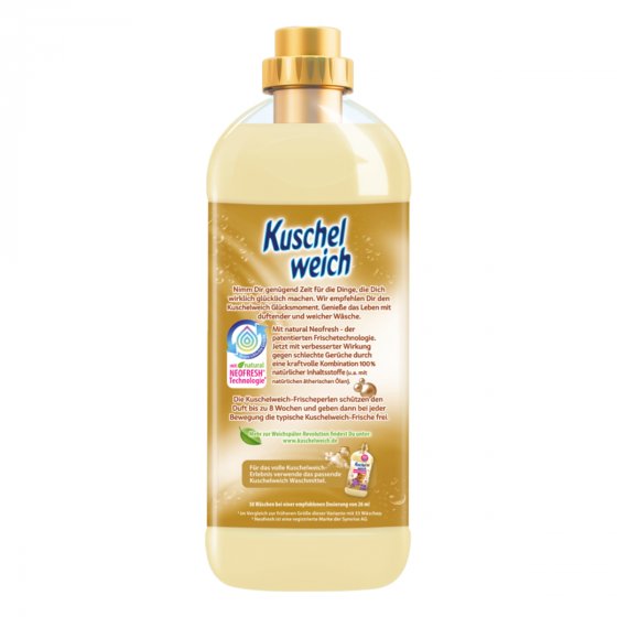 Kuschelweich Weichspüler Glücksmoment für 38 Waschladungen 1000ml 