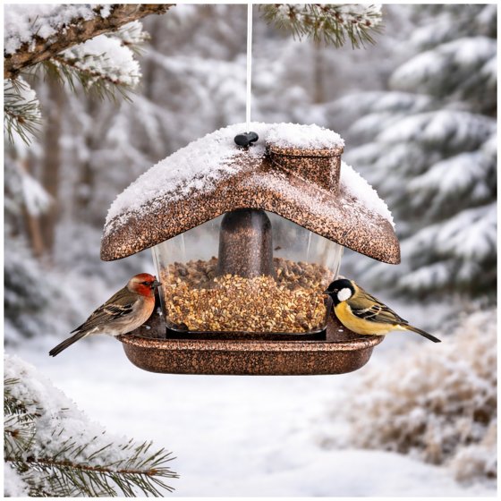 Vogelfutterhaus Nessa Metallic Gold 