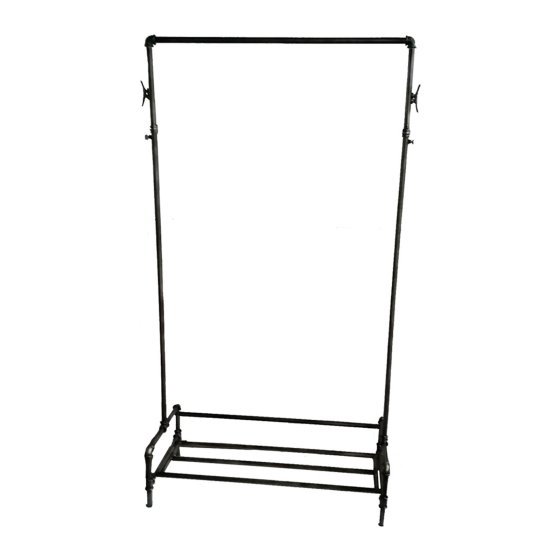 Garderobe Steampunk aus Metall Industrial Design für Flur und Loft 