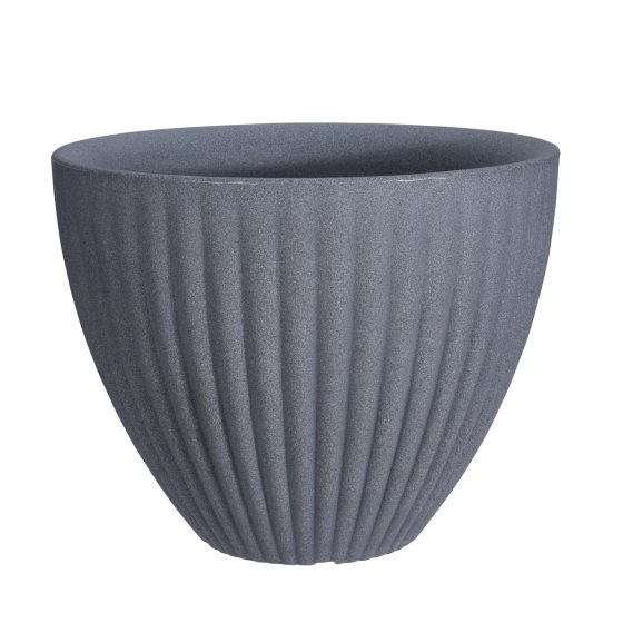 Pflanztopf Steinoptik Blumentopf Anthrazit 