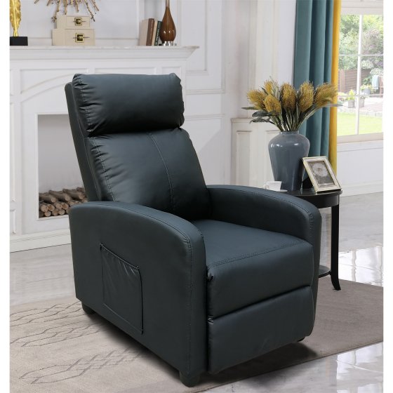 Relaxsessel Corrado Kunstleder Schwarz 