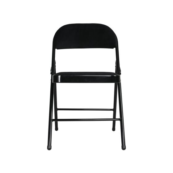Klappstuhl Wedigo Velvet Schwarz 
