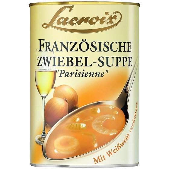 Lacroix Französische Zwiebel Suppe kräftig mit Weißwein 400ml 3er Pack 