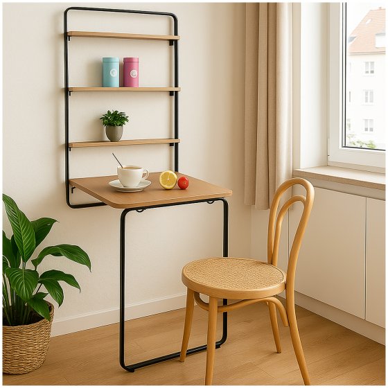 Wandklapptisch Cora mit Kreidetafel 