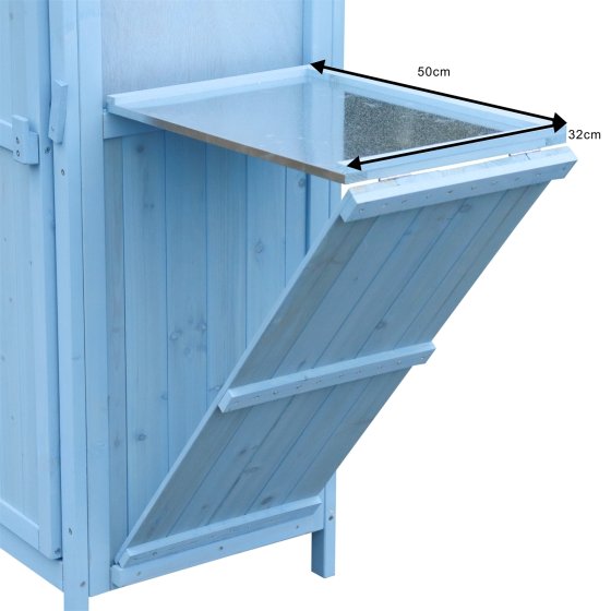 Praktischer Gartenschrank mit Ablage Stauraum für alle Gartengeräte 