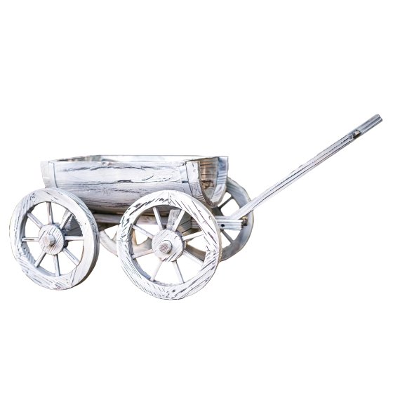 Holzhandwagen Weiß Rustikal Sommerset 