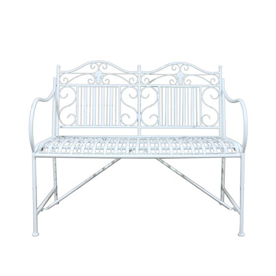 Gartenbank Creme Metallbank Celia 