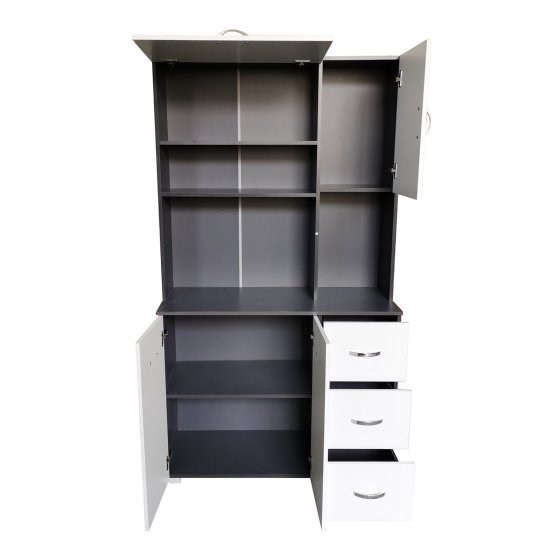 Küchenschrank Grau/Weiß Blanca 