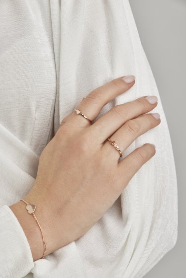 Ring 925/- Sterling Silber rotvergoldet Love 