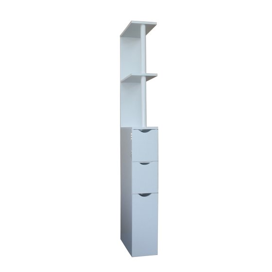 Raumteilerregal 136 cm Thekla Weiß 