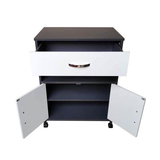 Küchenschrank Grau/Weiß Blanca 