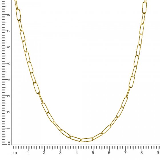 Halskette 925 Silber gelbvergoldet diamantiert 