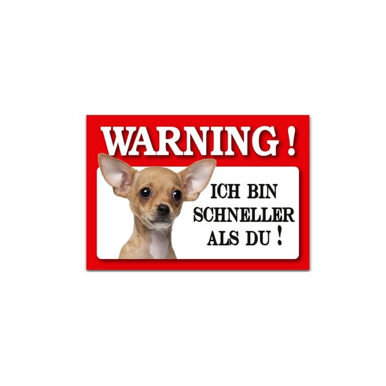 Blechschild Wachhund Chihuahua 