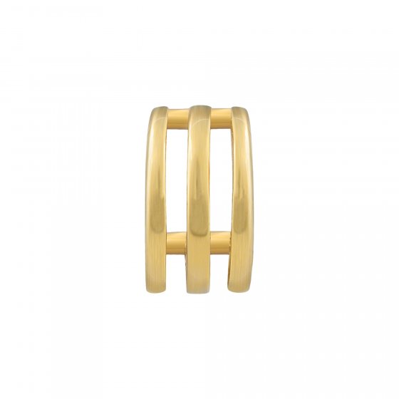 Ear Cuff 925 Sterling Silber gelb vergoldet Triple Design 