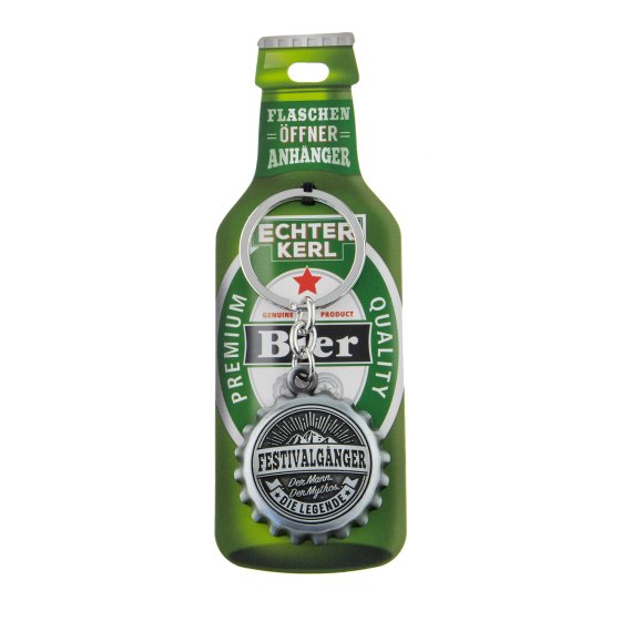 Echter Kerl Flaschenöffner Festivalgänger 