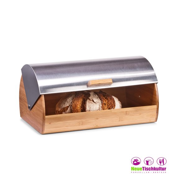 Brotkasten Bambus, Edelstahl 