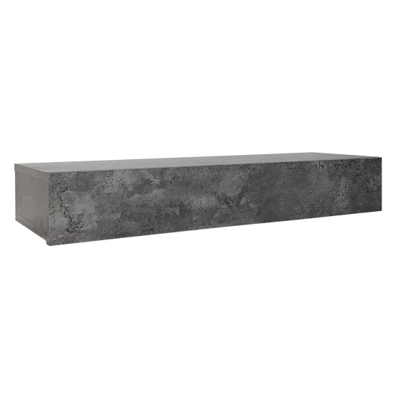 Wandregal mit Schublade 80 cm Betonoptik 