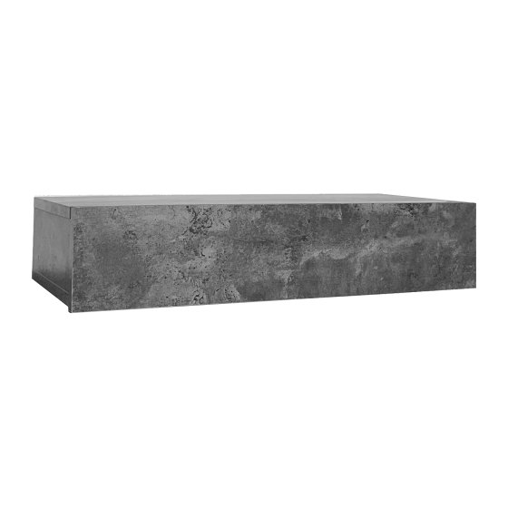 Wandregal mit Schublade 60 cm Betonoptik 