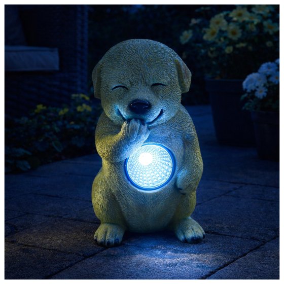 Solar-Gartenfigur Hund 