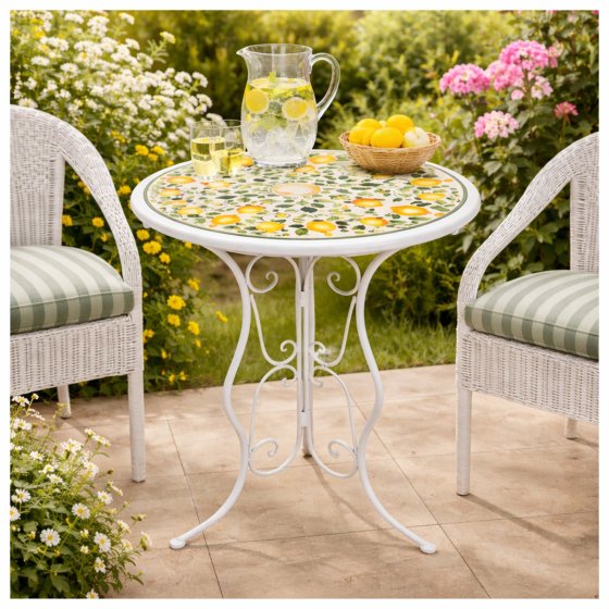 Gartentisch Menton Weiß 
