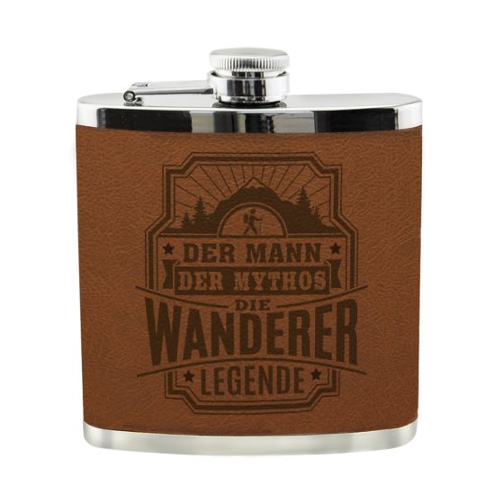 Echter Kerl Flachmann Wanderer 